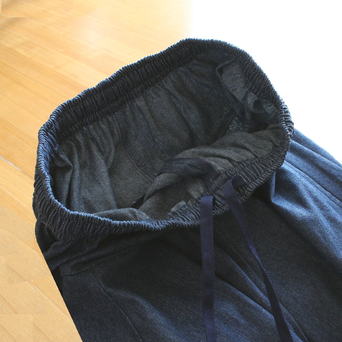  【自由にアレンジスカート】デニム～denim～どんなコーデも自由自在にデザインができる＊変形＊バルーン＊立体ロングスカート＊d-sk2003の画像