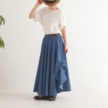  【自由にアレンジスカート】デニム～denim～どんなコーデも自由自在にデザインができる＊変形＊バルーン＊立体ロングスカート＊d-sk2003の画像