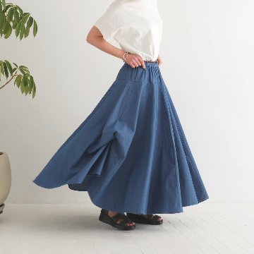  【自由にアレンジスカート】デニム～denim～どんなコーデも自由自在にデザインができる＊変形＊バルーン＊立体ロングスカート＊d-sk2003の画像