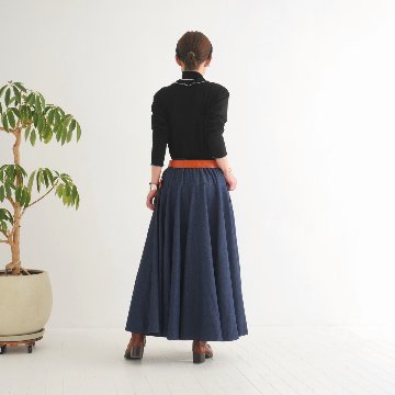  【自由にアレンジスカート】デニム～denim～どんなコーデも自由自在にデザインができる＊変形＊バルーン＊立体ロングスカート＊d-sk2003の画像