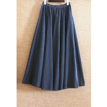  【自由にアレンジスカート】デニム～denim～どんなコーデも自由自在にデザインができる＊変形＊バルーン＊立体ロングスカート＊d-sk2003の画像