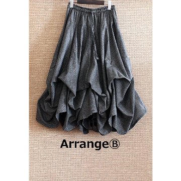 新作【自由にアレンジスカート】軽くて涼しい春夏素材【自由にアレンジスカート】販売枚数1500枚突破＊ファイン～Fine～360度＊どんなコーデも自由自在にアレンジ＊ベージュ＊d-sk2004の画像