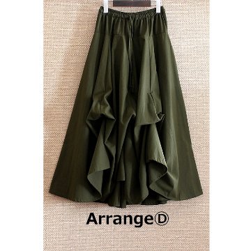 新作【自由にアレンジスカート】軽くて涼しい春夏素材【自由にアレンジスカート】販売枚数1500枚突破＊ファイン～Fine～360度＊どんなコーデも自由自在にアレンジ＊ベージュ＊d-sk2004の画像
