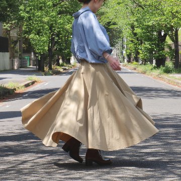 新作【自由にアレンジスカート】軽くて涼しい春夏素材【自由にアレンジスカート】販売枚数1500枚突破＊ファイン～Fine～360度＊どんなコーデも自由自在にアレンジ＊ベージュ＊d-sk2004の画像