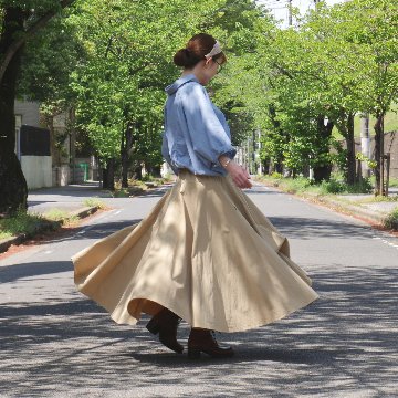 新作【自由にアレンジスカート】軽くて涼しい春夏素材【自由にアレンジスカート】販売枚数1500枚突破＊ファイン～Fine～360度＊どんなコーデも自由自在にアレンジ＊ベージュ＊d-sk2004の画像