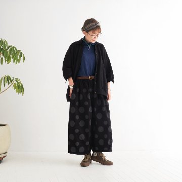 ビッグシルエット＊裏面起毛＊7分袖＊ゆったりシャツジャケット＊ドルマン風＊綿素材＊d-tp503-wの画像