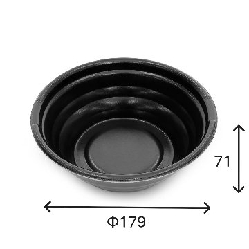 MFPホット麺18N(60)　黒W(50枚入)の画像