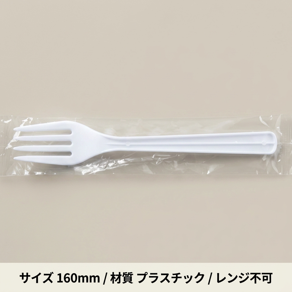 フジフォーク　白　160cm　単袋入(500本入)の画像