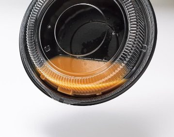 ホット麺丼2　本体　黒(50枚入)の画像
