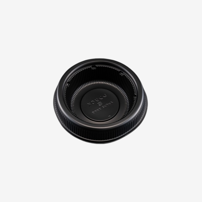 ホット麺丼2　中皿　黒(50枚入)の画像