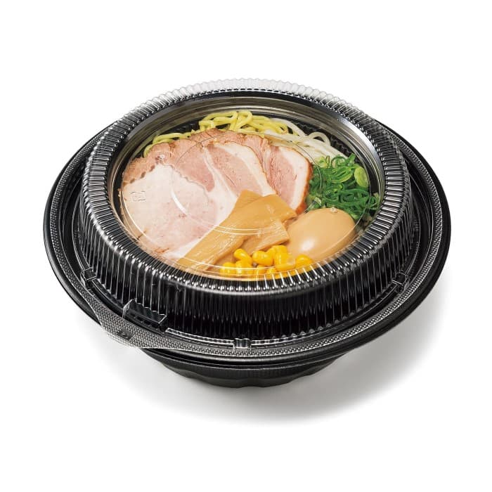 ホット麺丼2　中皿　黒(50枚入)の画像