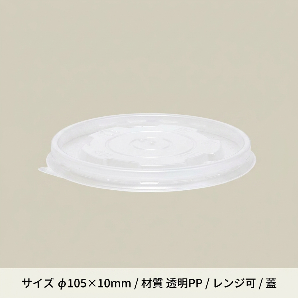 KM100 フタ 透明PP(50枚入)の画像