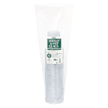 A-PET 12（浅型）オンス HEIKO 透明カップ 本体(50枚入)の画像