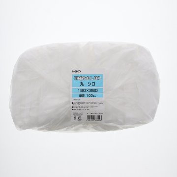 HEIKO 不織布おしぼり 丸型 180×260mm シロ (1200枚入)の画像