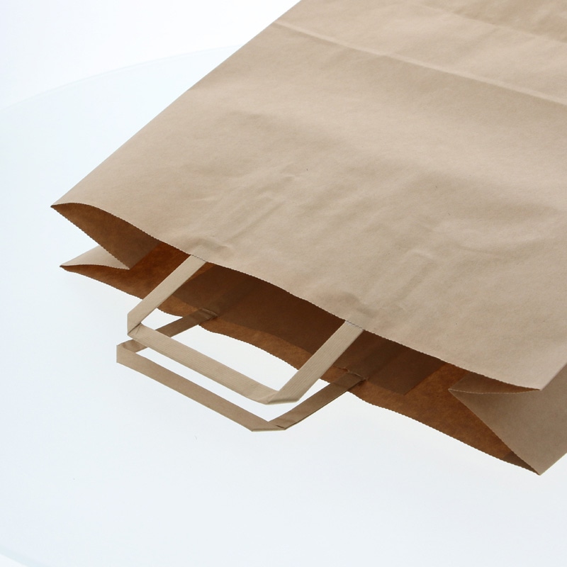 HEIKO 紙袋 H25チャームバッグ 3才(平手) 未晒無地(300枚入)の画像
