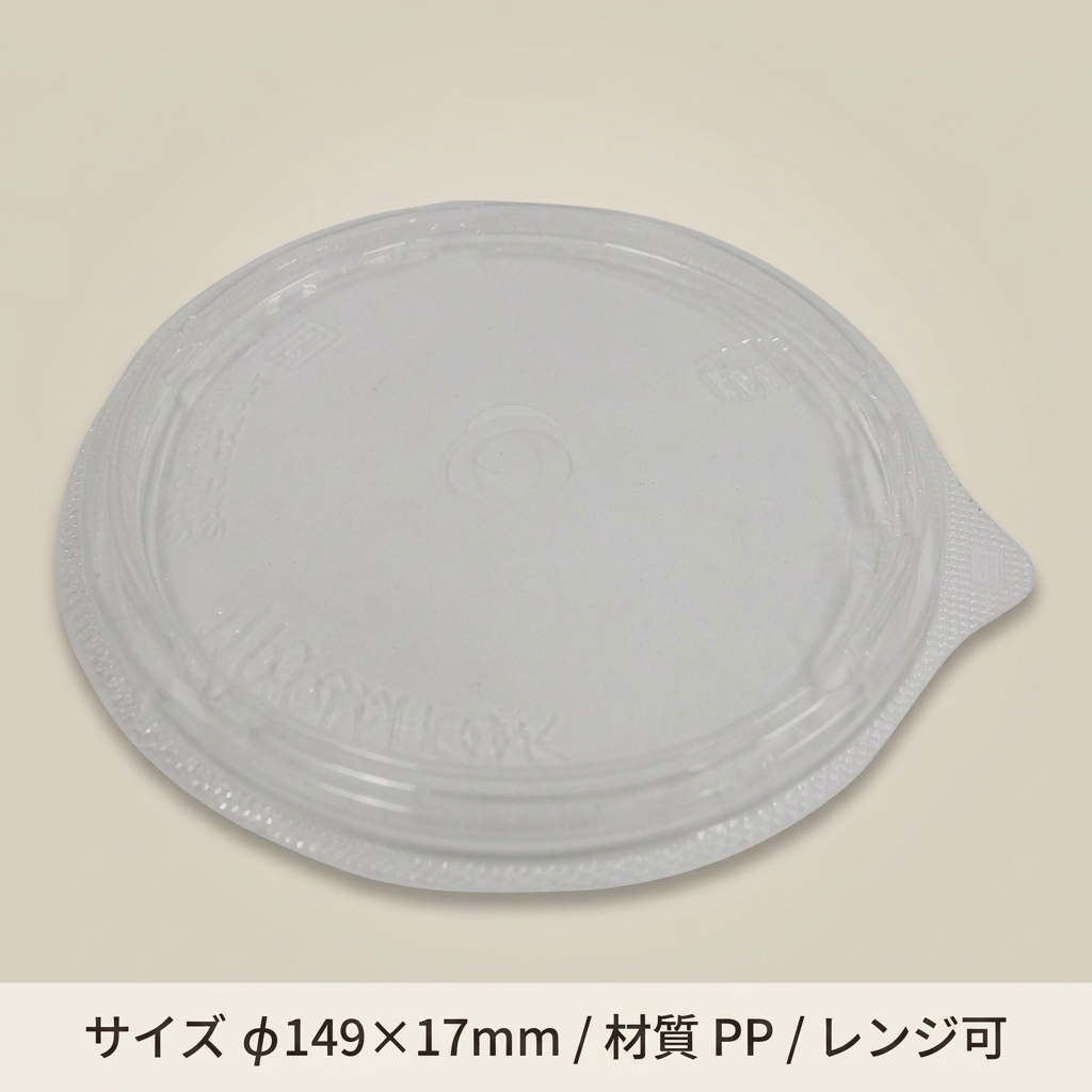 T-ドリスカップ142 中皿内嵌合蓋 PP(30枚入)の画像