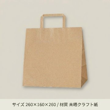 H25チャームバッグE判　未晒無地（茶）(200枚入)の画像