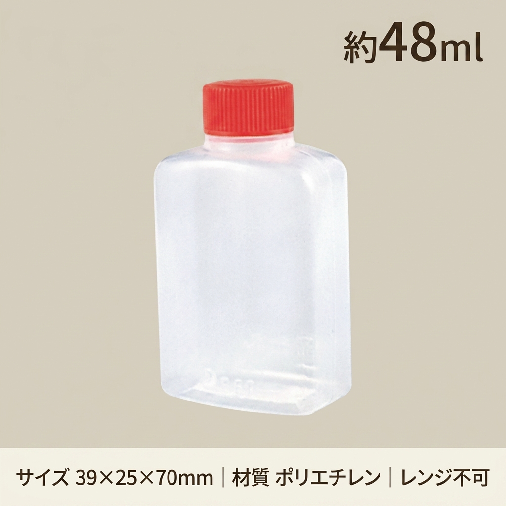 タレ瓶 角特中 48ml(50個入)の画像