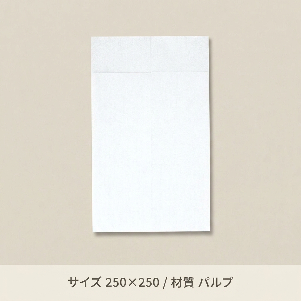 六ツ折ナフキン　白無地　（1000枚入）の画像