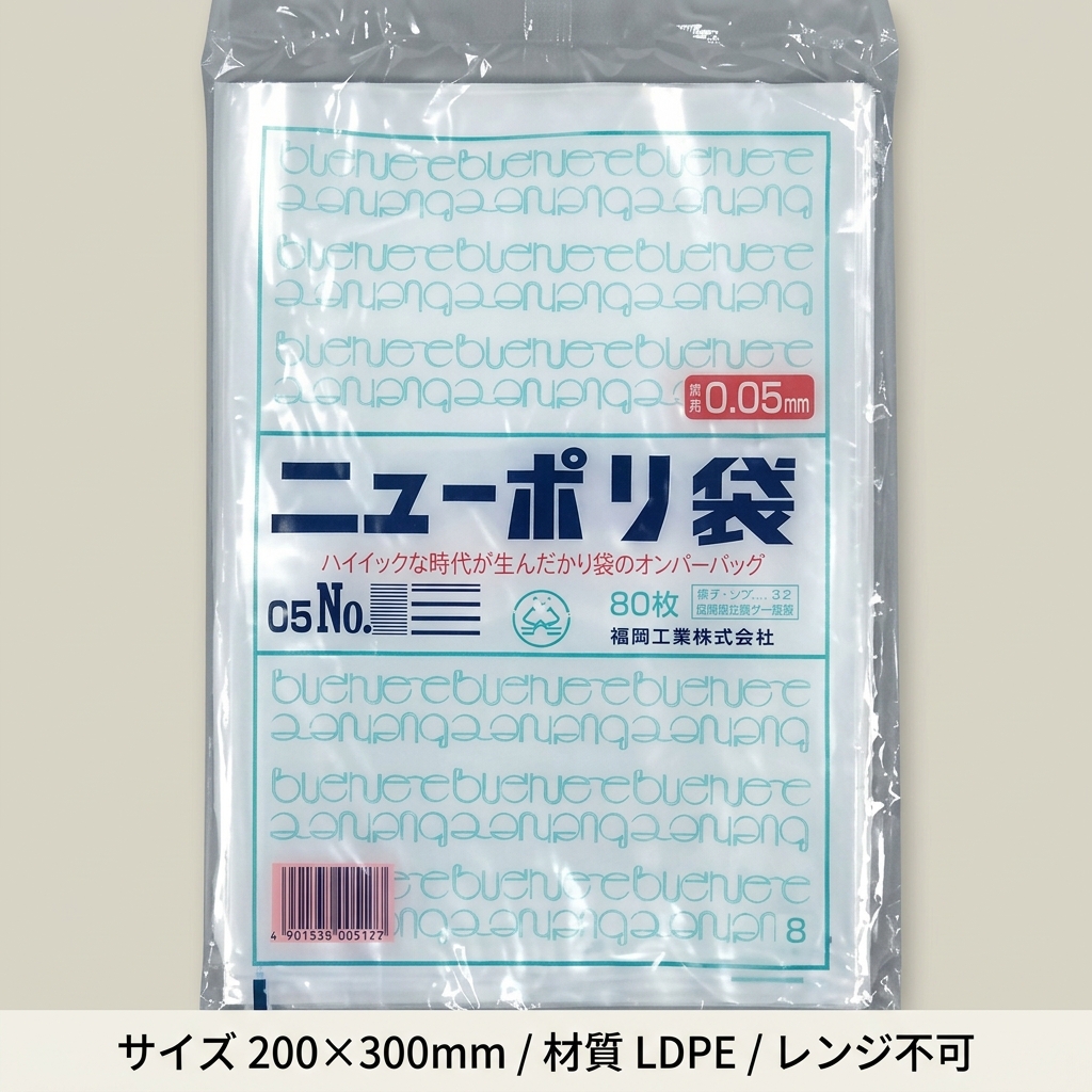 ローデンポリ袋 ニューポリ 規格袋 0.05 No.11 （2000枚入）の画像
