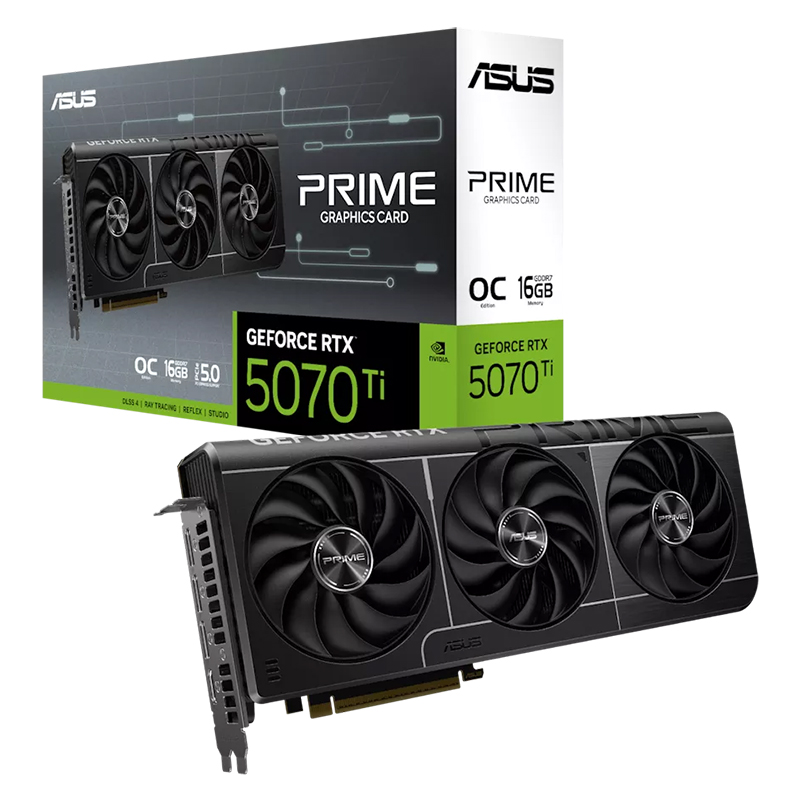 PRIME GerForce RTX5070 Ti 16GB GDDR7 OC Editionの画像