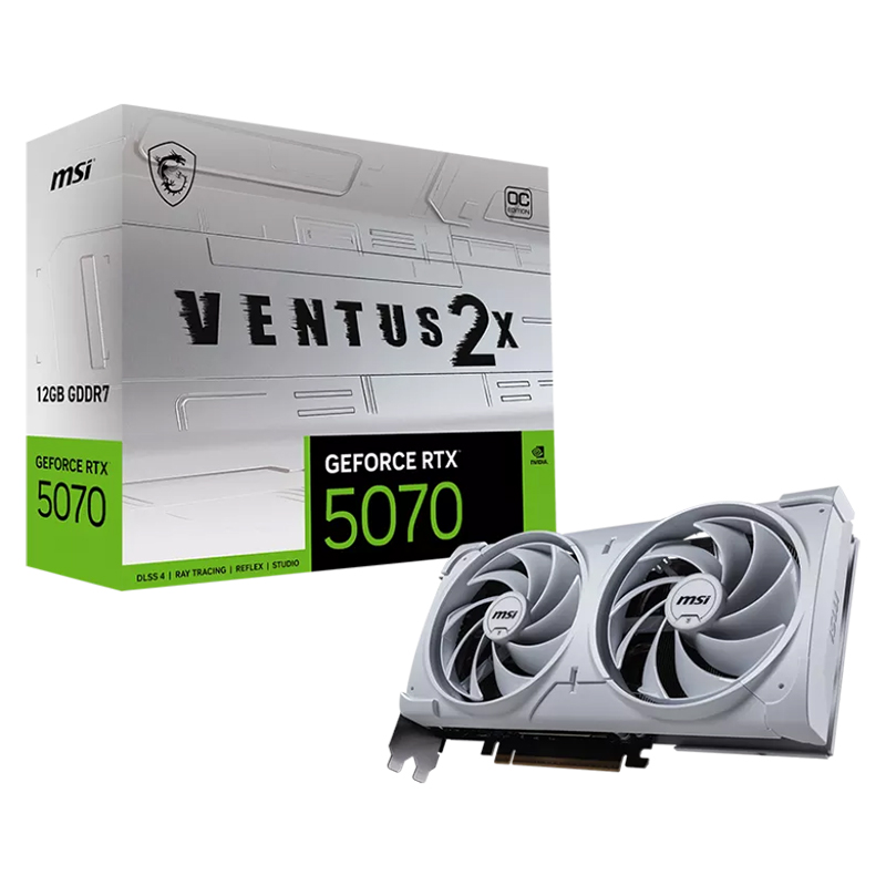 GeForce RTX 5070 12G VENTUS 2X OC WHITEの画像