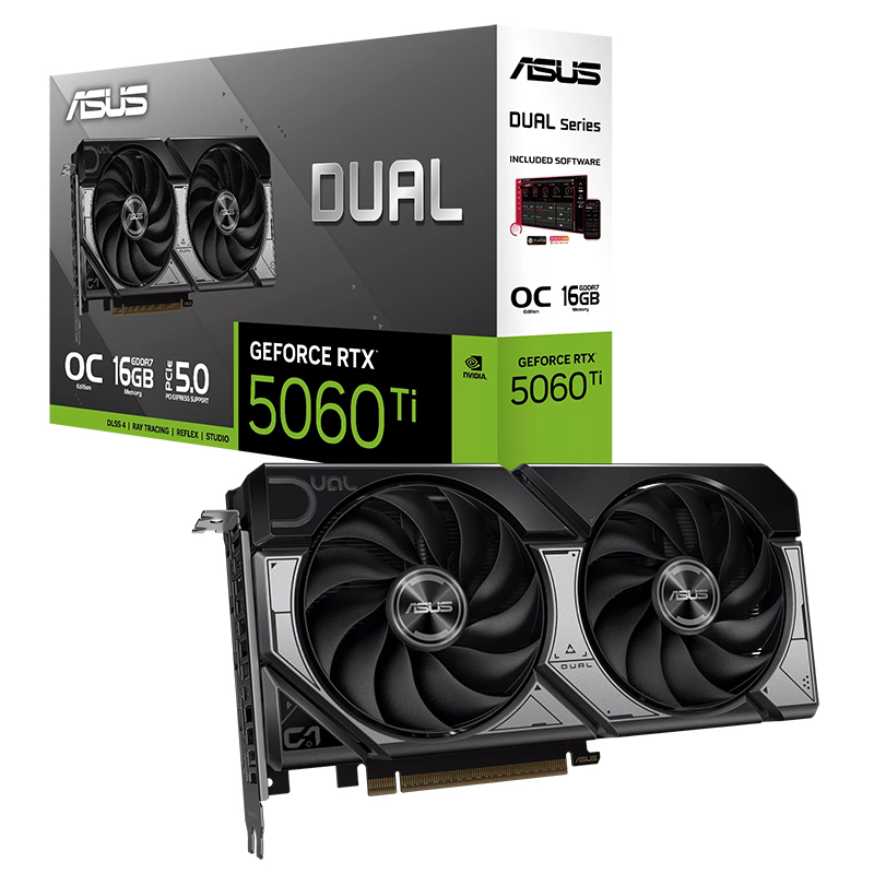 Dual GeForce RTX 5060 Ti 16GB GDDR7 OC Editionの画像