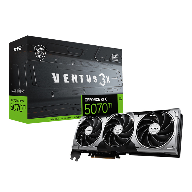 GeForce RTX 5070 Ti 16G VENTUS 3X OCの画像