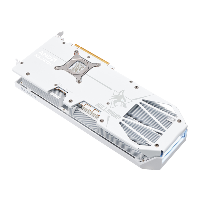 Hellhound Spectral White AMD Radeon RX 9070 XT 16GB GDDR6の画像