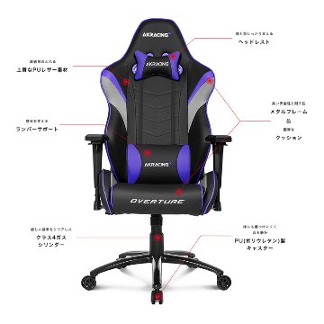 Overture Gaming Chair (White)の画像