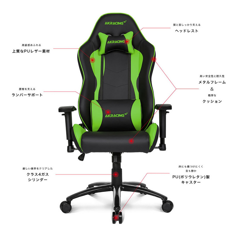Nitro V2 Gaming Chair (Red)の画像
