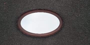 Mahogany framed mirror画像