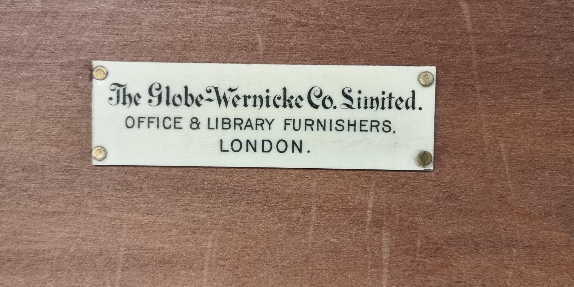 Oak Globe Wernicke Bookcase画像