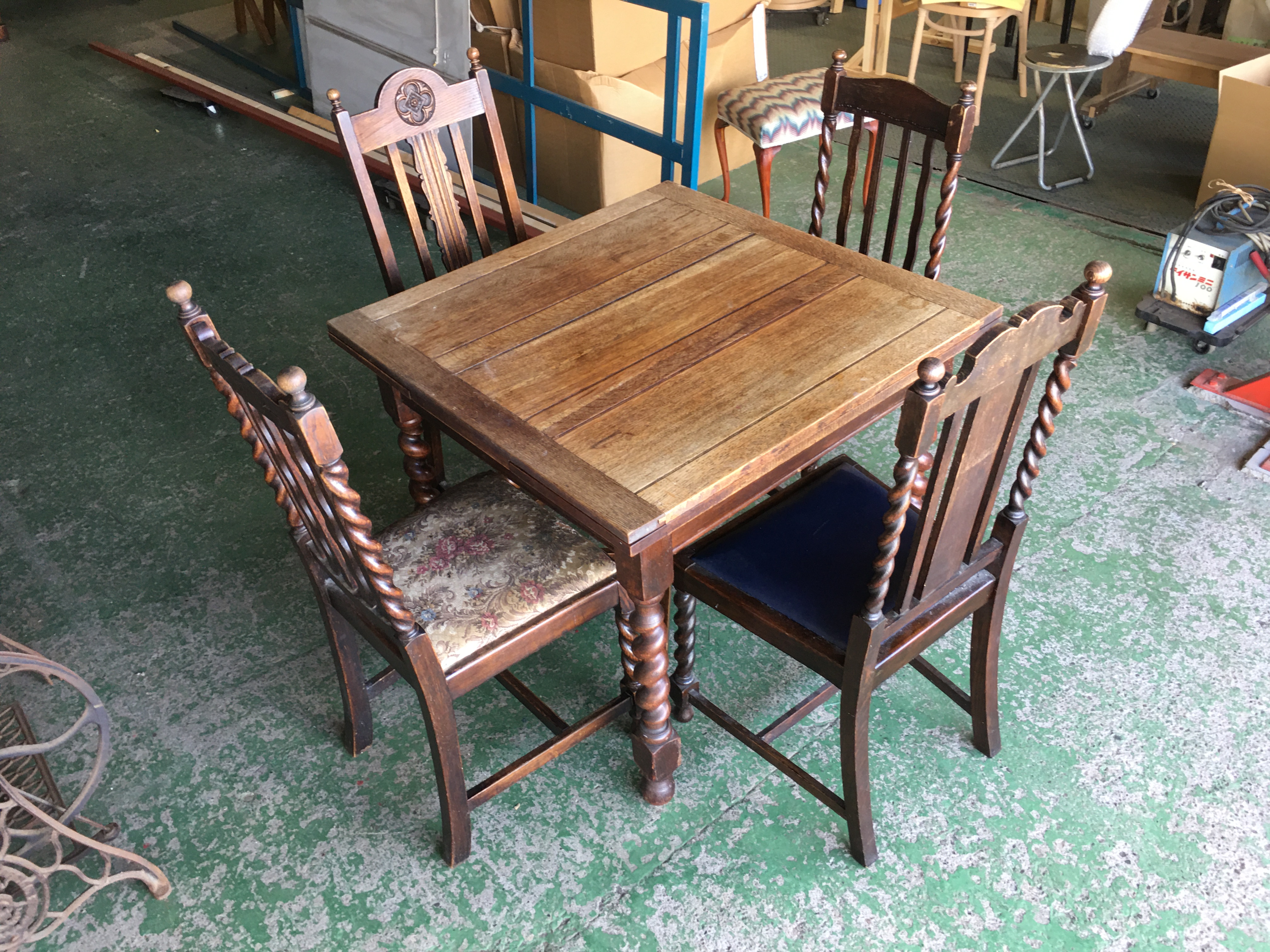 Top Quality Barley Twist Set of 4 Chairs画像