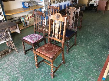 Top Quality Barley Twist Set of 4 Chairs画像