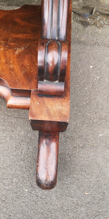 Victorian mahogany cheval mirror画像