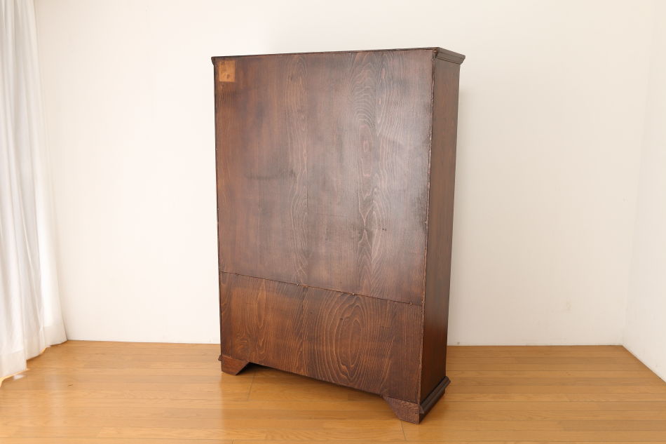 Oak leaded door bookcaseの画像