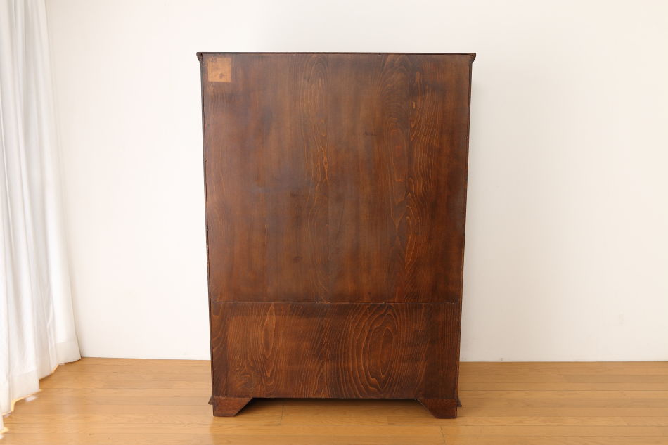 Oak leaded door bookcaseの画像