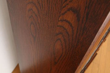 Oak leaded door bookcaseの画像