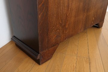 Oak leaded door bookcaseの画像
