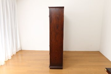 Oak leaded door bookcaseの画像