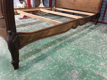 Rococo style Mahogany Double bed画像