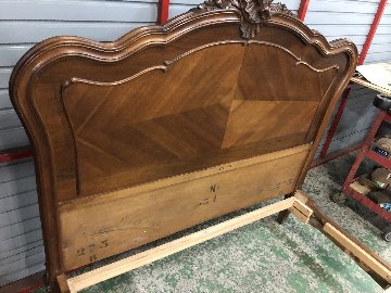 Rococo style Mahogany Double bed画像