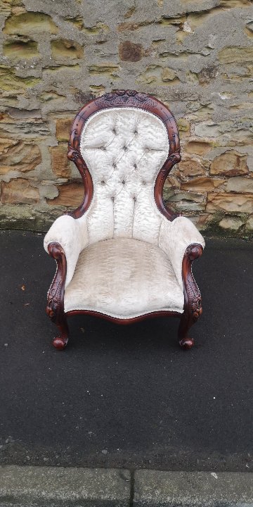 Mahogany sofa and chair (Chair)画像