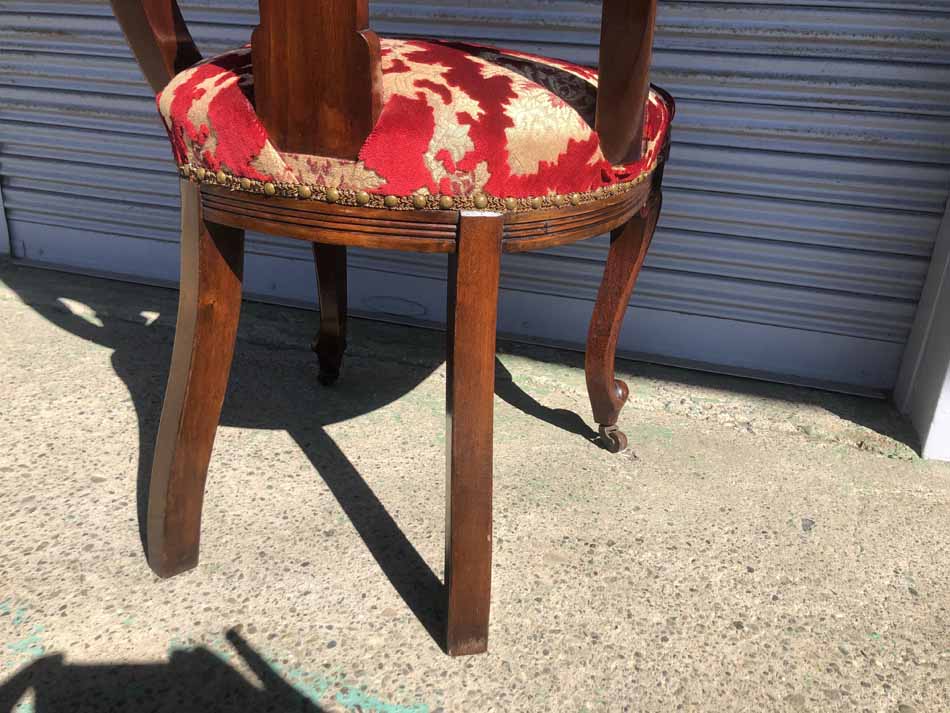 Edwardian Mahogany Spoon Back Chair画像