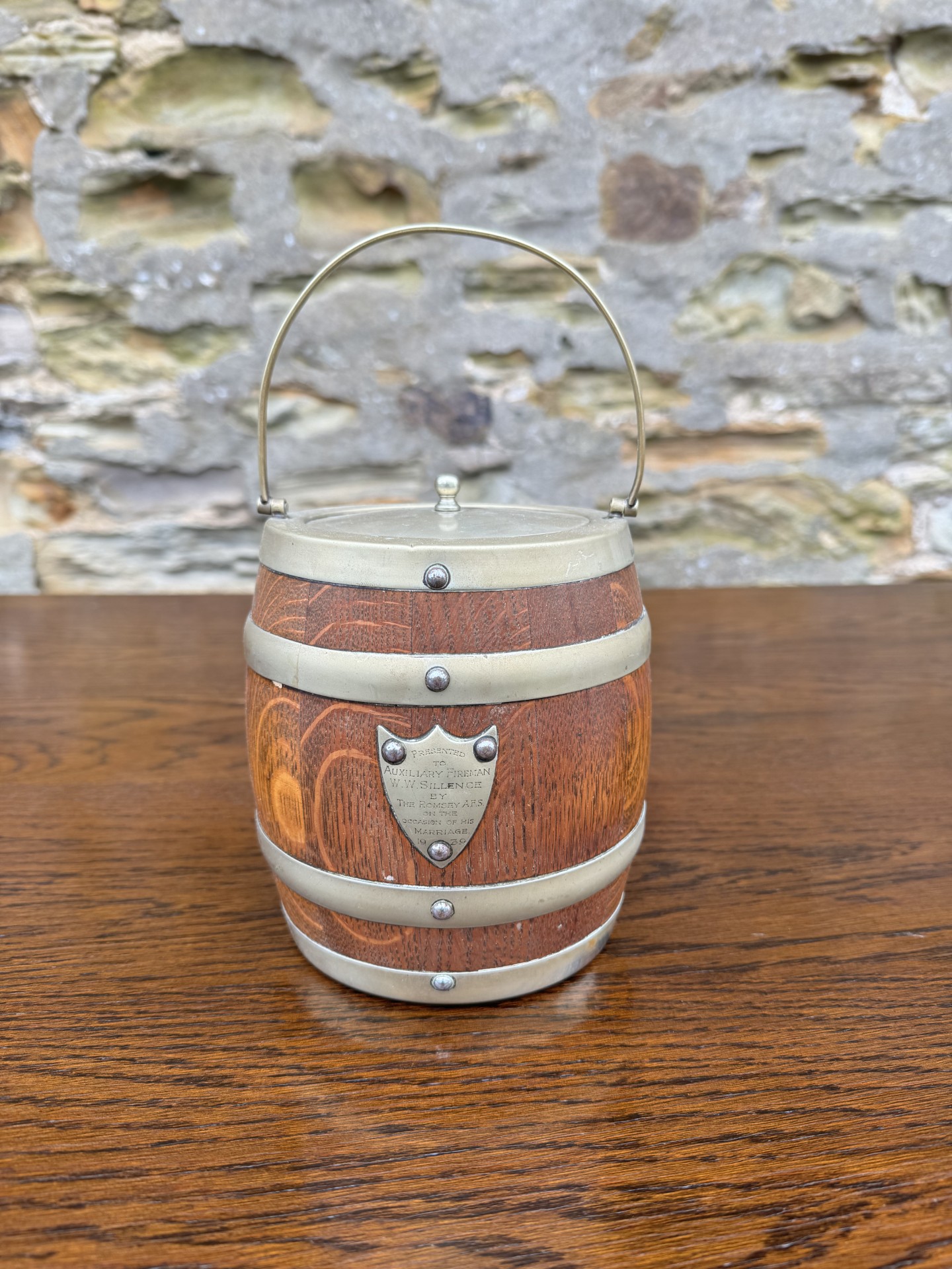 Oak barrel ideal ice bucketの画像