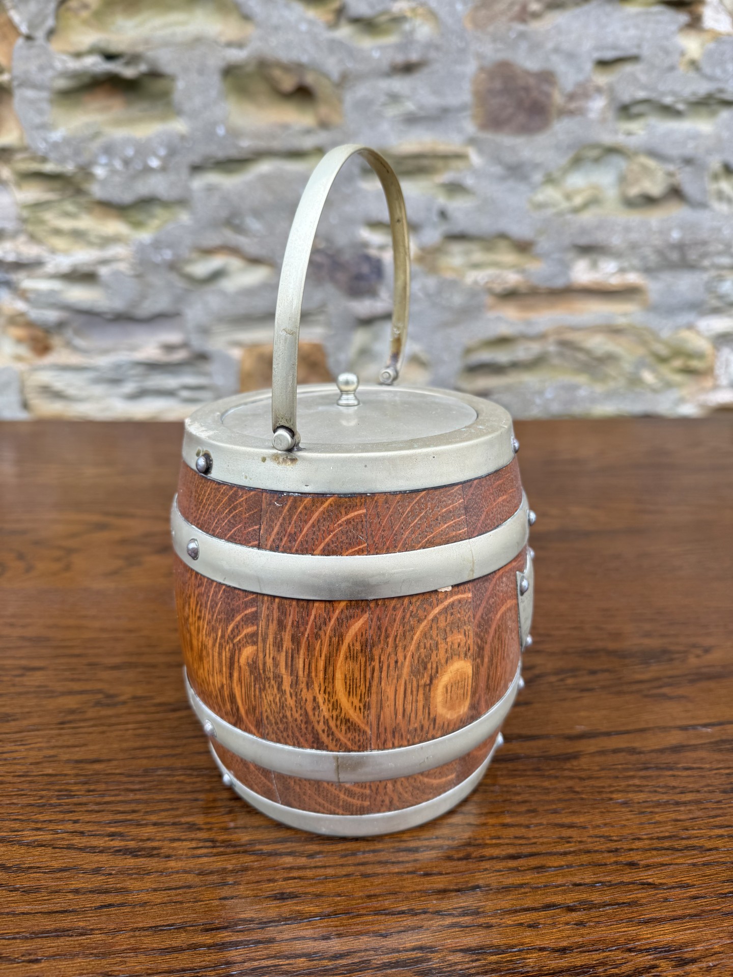Oak barrel ideal ice bucketの画像