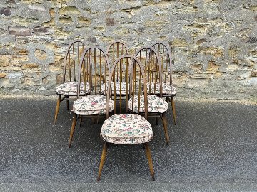 Set of 6 Ercol chairsの画像