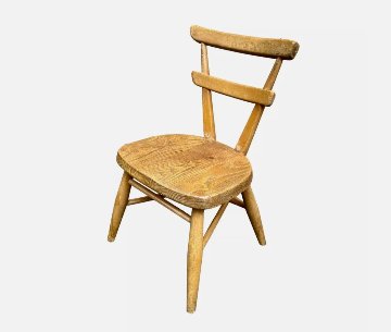 Ercol Stacking Childs Chair / White Dot の画像