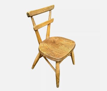 Ercol Stacking Childs Chair / White Dot の画像